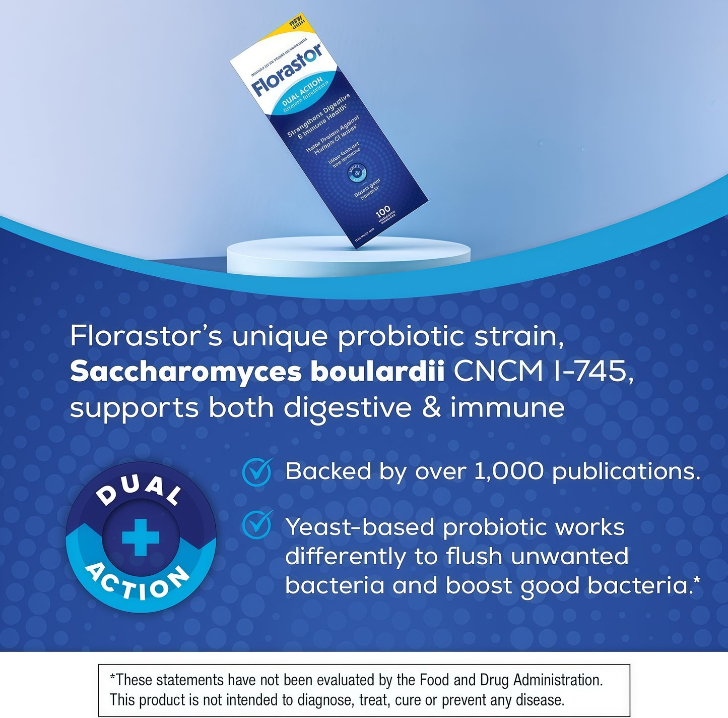 Florastor® Dual Action Probiotic Supplement