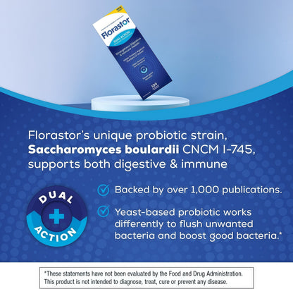 Florastor® Dual Action Probiotic Supplement